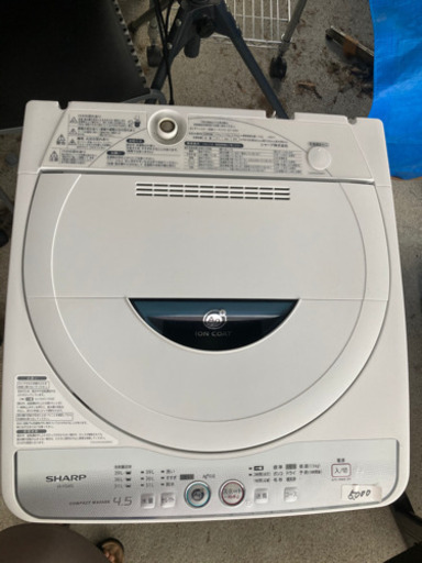 シャープ　洗濯機　4.5kg