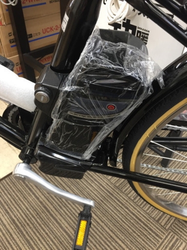 1/5 【かっこいいブラック✨】 福岡 東区 21テクノロジー 26インチ 電動アシスト 自転車 電動自転車 ママチャリ  ブラック 