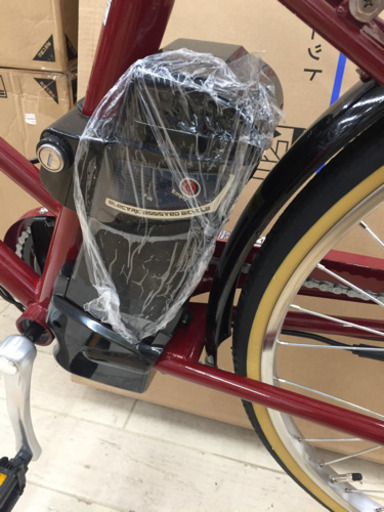 1/5 【オシャレなワインレッド✨】 福岡 東区 21テクノロジー 26インチ 電動アシスト 自転車 電動自転車 ママチャリ ワインレ