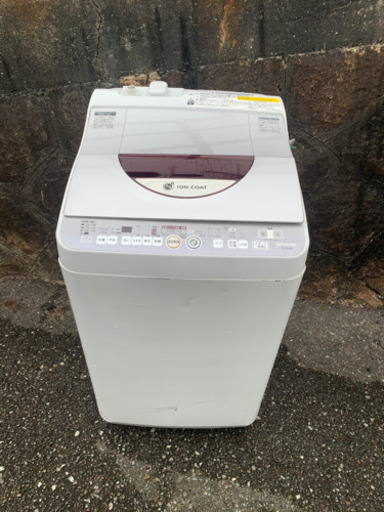 洗濯機　洗濯乾燥機　シャープSHARP ES-TG60K-P 取説付　使用可能　2010年製