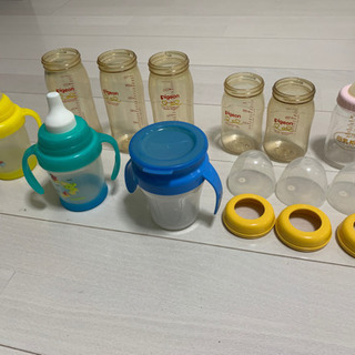 ベビー用品　哺乳瓶、おかゆシェフ、離乳食小分けトレー等の画像