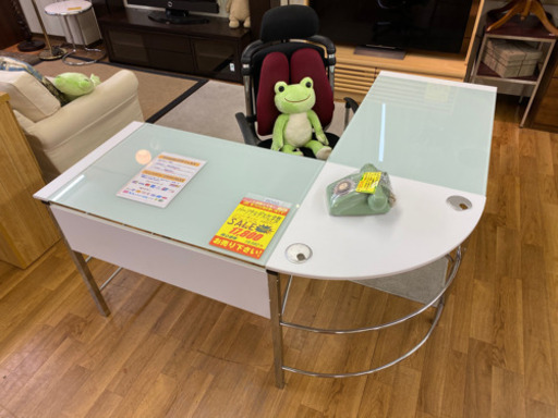 R060 不二貿易 アウトレット品 L字型パーソナルデスク 完成品