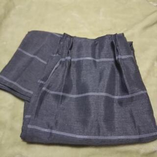 カーテン 小窓用 グレー