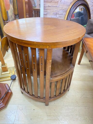 アンティーク 丸テーブル カフェテーブル コーヒーテーブル ★買取帝国 朝霞店