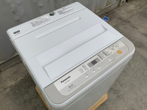 美品！パナソニック 洗濯機◇5kg◇槽洗浄◇送風乾燥◇2019年製NA-F50B12◇JW-0103