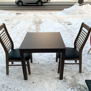 スイートデコレーション 2人掛け ダイニングテーブルセット ブラウン系