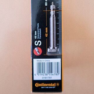 新品 送料無料 コンチネンタル チューブ 42mm 4本 セットの画像