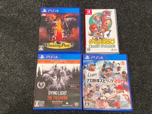 ダビスタ・ウイニングポスト9・ダイイングライト・プロ野球スピリッツ