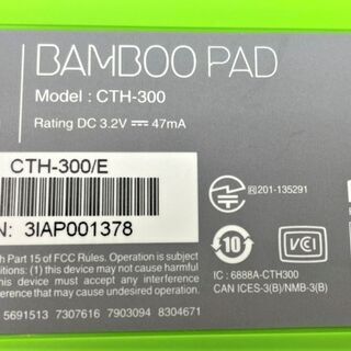 【値下げ】☆ペン付きタッチパッド　BAMBOO PAD（wireless）CTH300E　ペンタブ☆2200円（税込）　法人所有　美品　動作確認済　ＰＯＰ　イラストの画像
