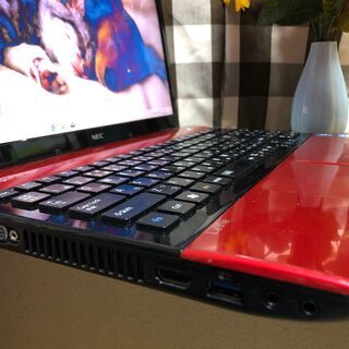 ☆彡💚爆速ＳＳＤ２４０ＧＢ／ＮＥＣリノベＰＣ💗高速ｉ５第二/女性にも人気のラズベリーレッド☆Ｗｉｎ１０/Office2019付/15.6ｲﾝﾁ/メモリ4G/無線ＬＡＮ/ＤＶＤ・ＣＤ再生ソフト付　No.2101003の画像