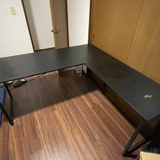 サンワダイレクト製　L字テーブルの画像