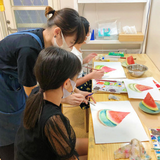 美術教室Hibi《透明水彩で動物を描こう》初めての水彩画の画像
