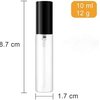 アトマイザー 10ML 香水　携帯用 詰め替え　金銀黒の画像