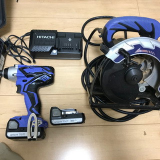 日立工機　14Vインパクトドライバーと丸ノコセット‼️値下げしました。 日立工機 14Vインパクトドライバーと丸ノコセット‼️値下げしました。