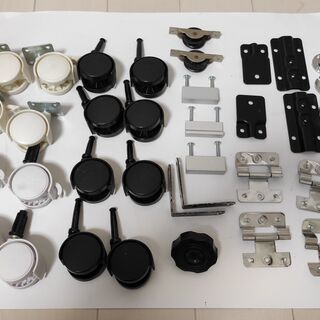 キャスター　取っ手　ステー　ヒンジ　DIY　工作に