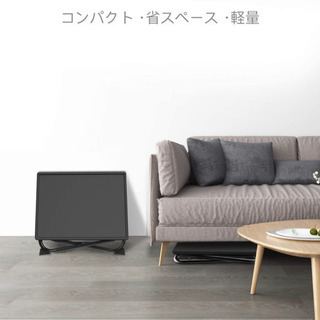 A318【新品未開封】折りたたみサイドテーブル （ブラック）ベッド･ソファ 幅52×奥行39×高さ55-74cm 耐荷重13.5kg 高さ調節6段 角度調節３段 安定性抜群の画像