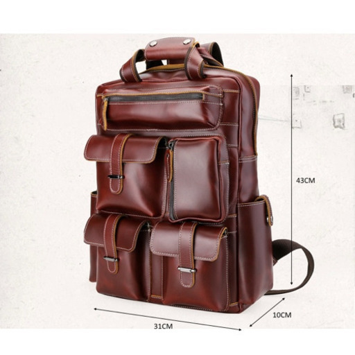 本革　牛革リュックサック　美品