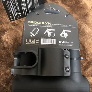 BROOKLYN(BLACK/76mm×128mm) UL-SU3 自転車　U字ロック　鍵　ソフトシリコンボディの画像