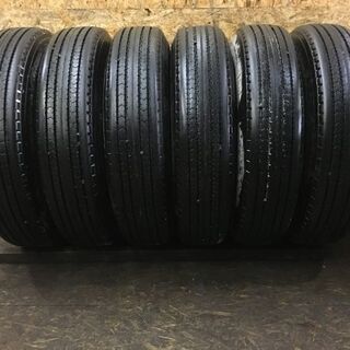 DUNLOP SP110 225/90R17.5 127/125L LT 17.5インチ トラックタイヤ 夏タイヤ 6本 2017年製 バリ溝 (TS143) クレジットカード ＱＲ決済可能