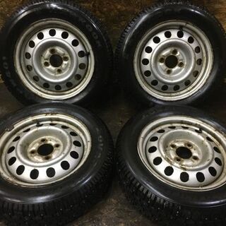 【HANKOOK ZOVAC HPW401 175/65R14】スパイクタイヤ【スチールホイール 14インチ 5J4HPCD100】バリ溝　(VTJ275) クレジットカード ＱＲ決済可能