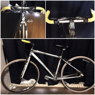 TRECKトレック格安ブルホーン改クロスバイク自転車ピストロードマウンテン格安の画像