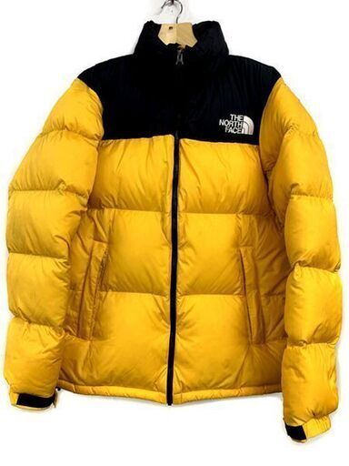ザ・ノース・フェイス ダウンジャケット XXL イエロー×ブラック メンズ 南12条店