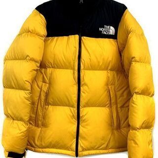 ザ・ノース・フェイス ダウンジャケット XXL イエロー×ブラック メンズ 南12条店