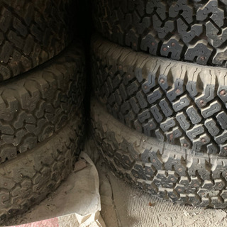 旧車、HONDA純正　13インチホイール、スパイクタイヤ、セットの画像