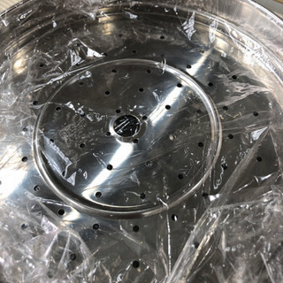 新品　未使用品　スチーム　ポット　20cm   お買得　オススメ　人気商品　目印付　蒸し物料理の画像