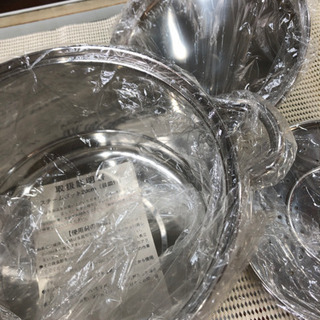 新品　未使用品　スチーム　ポット　20cm   お買得　オススメ　人気商品　目印付　蒸し物料理の画像