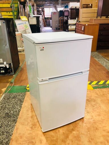 【管理IR012378-007】ユーイング 2016年 UR-D90J 90L 2ドア冷凍冷蔵庫