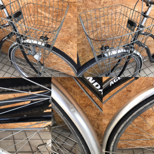 ASAHI  アサヒ AGENDA シティサイクル 27インチ 黒