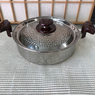 未使用品　両手鍋　調理　料理　フタ付　人気商品　早いもの勝ち
