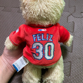 Texasユニフォームを着たクマさん☆ベアー、FELIZ、野球の画像
