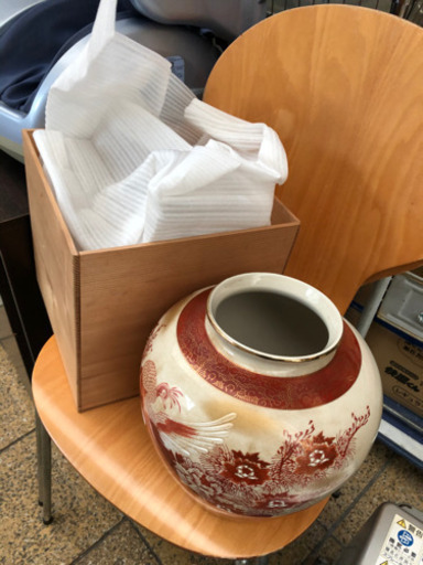 九谷焼　花瓶　共箱