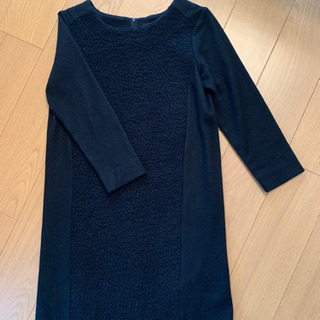 黒ワンピース(冬用)  Mの画像