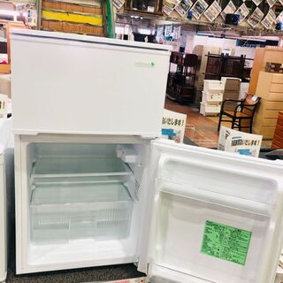 【管理IR012741-104】ヤマダ電機 2019年 YRZ-C09B1 90L 2ドア冷凍冷蔵庫の画像
