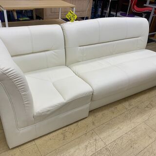 ★ 3人掛けソファ セパレート＆収納 ソファ 白色 無地 インテ...