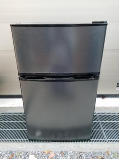 maxzen マックスゼン 90L 冷凍冷蔵庫 2ドア ブラック  JR090ML01GM