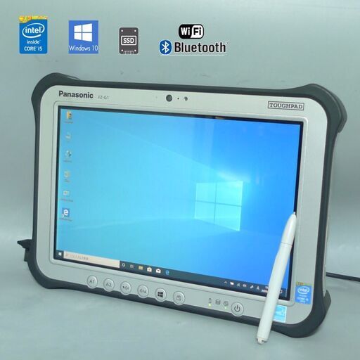 10台限定 新品SSD240GB タブレット 中古良品 10.1型 Pana FZ-G1FABZZCJ 第4世代Core i5 4GB 無線 Windows10 LibreOffice