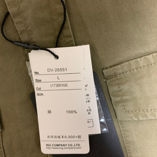 カーキシャツ新品の画像