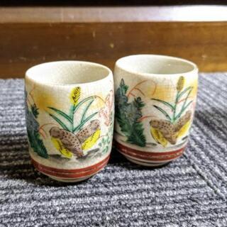 (内定)【おまけ】鳥柄のペア湯呑み