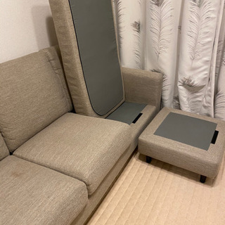 ニトリ　布張りカウチソファ(NポケットA7 DR-TBL)優しそうなママさんと取引完了‼︎値下げ25000→20000→15000 zigen Leagalesαアルミホイール付き　スタッドレス4本セット