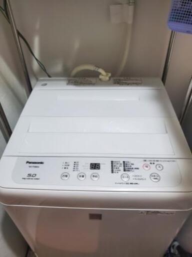 洗濯機 美品 NA-F50BE6\n\n2018年製造 1.5年使用