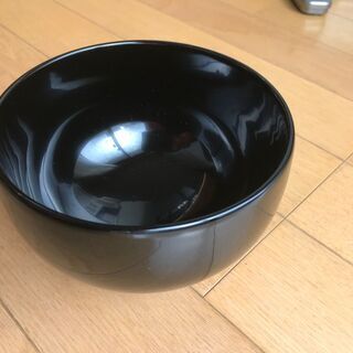 漆塗り汁椀（黒）　４客　 未使用品
