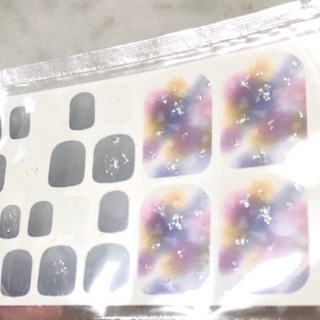 やすり アル綿 つき ネイルシール　フットネイル ペディ シート　②の画像