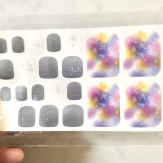 やすり アル綿 つき ネイルシール　フットネイル ペディ シート　②