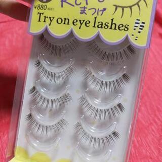 ブラウンつけまつげ 4セットの画像