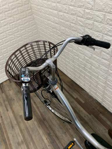 YAMAHA PAS natura シルバー　8AH 新基準　電動アシスト自転車