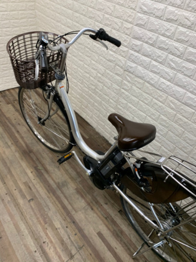 YAMAHA PAS natura シルバー　8AH 新基準　電動アシスト自転車